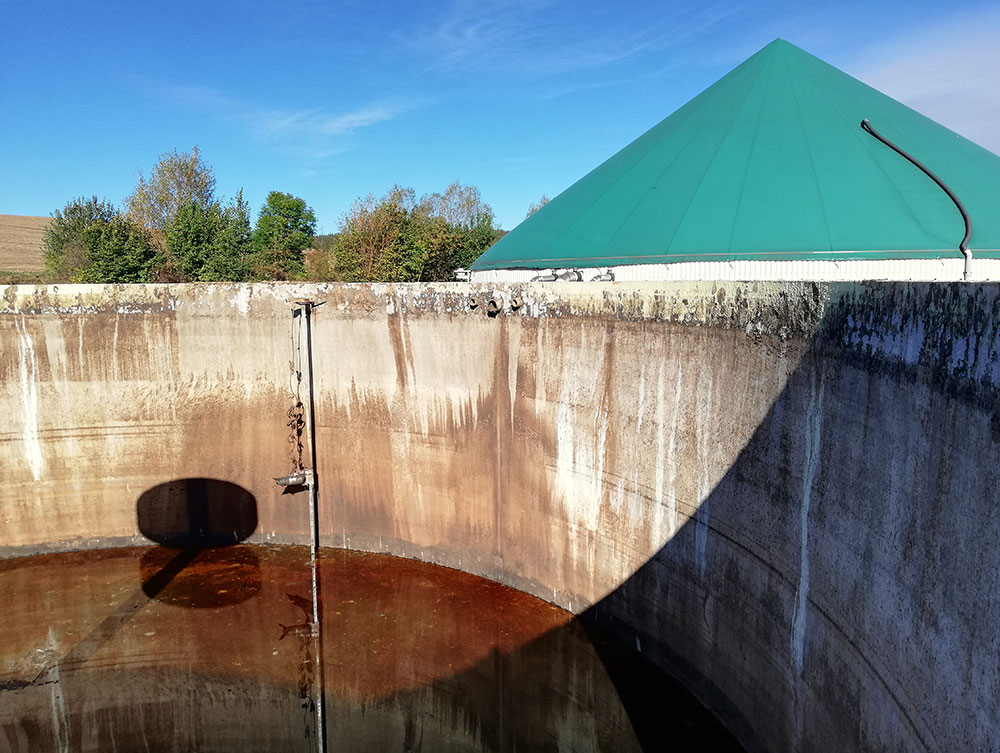 Biogasanlage Zustand zuvor