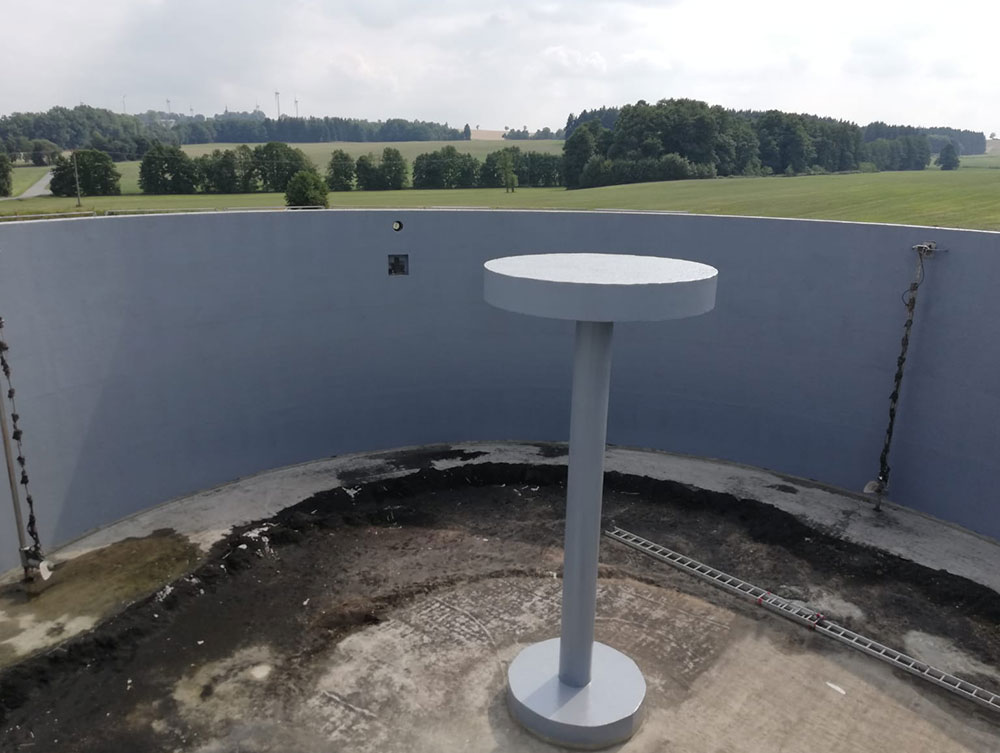 Biogasanlage Behälter beschichtet